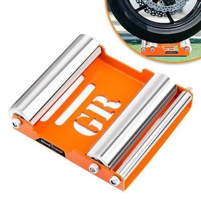 Grand Pitstop Motorcycle Wheel Cleaning Stand - Paddock Stand Replacement - Wheel Roller Stand for tire Cleaning & Chain Lubrication - GRoller Medium (Bikes < 485 lb & Tyre Width <180 mm)