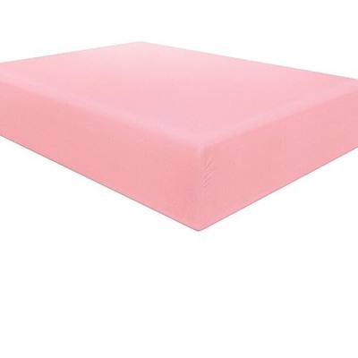 NTBAY Twin XL Microfiber Fitted Sheet, 15 Inch Pocket, Pink | Soft Brushed Microfiber Fitted Sheet, 39 x 80 Inches, with Full Elastic and 15 Inch Deep Pocket, 1 Sheet Only