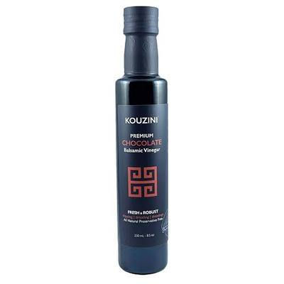 Kouzini Ultra Premium Chocolate Balsamic Vinegar, Aged Balsamic Vinegars from Modena, Italy, Premium, Smooth & Full-Bodied Flavor, 250ml Bottle