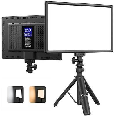 RALENO 19.5W LED Video Soft Light Panel, 650Lux/m 13" Camera Panel Light Built-in 8000mAh Battery, CRI>95 2500-6500K Photography Studio Lights for TikTok YouTube Video Recording Photography Streaming