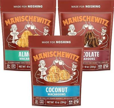 Manischewitz Gluten Free Macaroons 10oz (3 Pack Variety) Chocolate, Almond & Coconut | Lactose Free, Vegetarian, Kosher