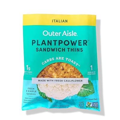 Outer Aisle Gourmet Cauliflower Sampler Pack | Keto, Low Carb, Grain-Free, Gluten-Free (Italian Pizza Crust)