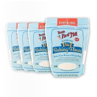 Bob's Red Mill Gluten Free 1 to 1 Baking Flour, 22oz (4 Pack)