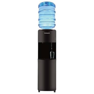 Frigidaire EFWC498 - Top Loading Cooler Dispenser -Hot & Cold Water - Child Safety Lock - Innovative Slim & Sleek Design, Holds 3 or 5 Gallon Bottles - Black