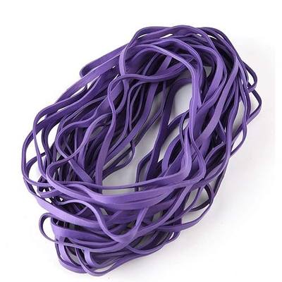 Coopay 120 Pieces Large Rubber Bands Bulk, 8 Inches Heavy Duty Strong Elastic Bands for Office Supply School Home, Securing Trash Can Garbage Cans, File Folders (Purple)