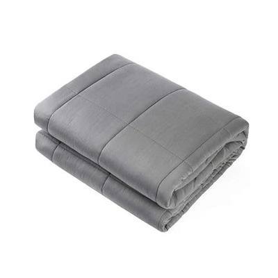 Waowoo Adult Weighted Blanket Queen Size (15lbs 60"x80") Heavy Blanket with Premium Glass Beads, (Dark Grey