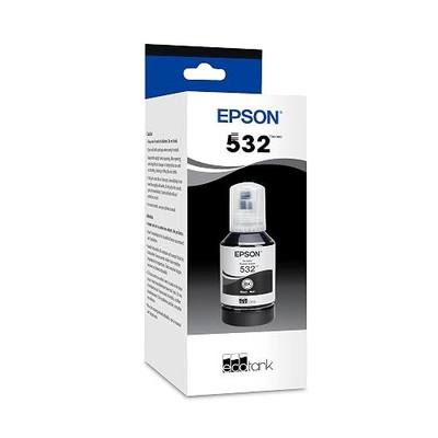 EPSON 532 EcoTank Ink Ultra-high Capacity Bottle Black (T532120-S) Works with ET-M2170, M3000, M3170, M1000, M1170