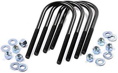 Rough Country 5/8 Round U-Bolts | 5/8 x 3.625 x 12.5-7617 Black