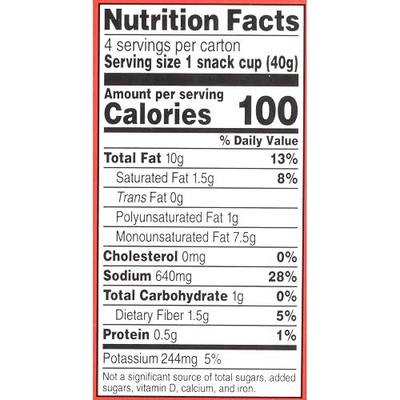 LINDSAY Snack and Go Pitted Greek Kalamata Olives, Case of 4 (16 Snack Cups)