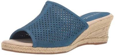 Easy Street Women's Mandy Espadrille Slide Sandal Wedge