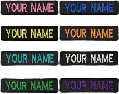 Embroidery Name Patches,2 Pieces Custom Personalized Military Tapes Tag Customized Logo ID for Multiple Clothing Bags Vest Jackets Work Shirts (Normal)