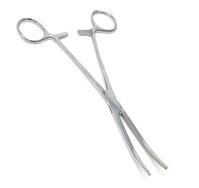 A2Z SCILAB Heavy Duty 12" Full Serrated Curved Hemostat Forceps Locking Clamps Stainless Steel