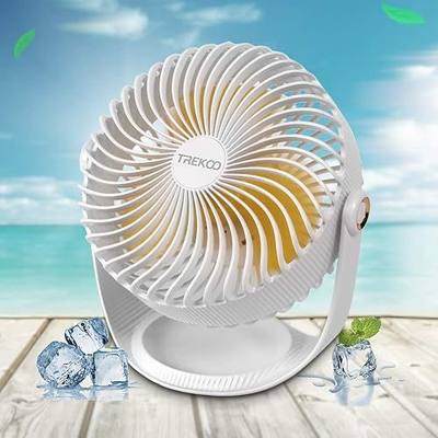 Desk Fan, USB Rechargeable Battery Operated Portable Fan Small Fan, Mini Fan for Personal Cooling, Camping