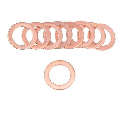 10x14x1.5mm Copper Crush Washer Flat Ring Seal Gasket Fitting M10(60Pcs)