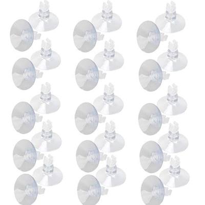 SLSON 30 Pack Aquarium Suction Cup Clips Airline Tube Holders Clamps Fish Tank Hose Holder Clips for Air Line Tubing 3/16