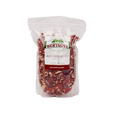 California Grown Red Walnuts, 100% Natural, Raw, Shelled Halves and Pieces, 1 Pound - Non-GMO Verified