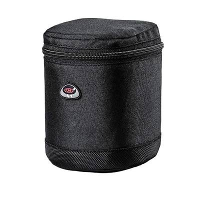 DSLR Lens Case Pouch for Small Camera Lens, Fits Up to 3.35" x 4.53" | Padded Lens Pouch – Water-Resistant, Zip Closure, Shoulder Strap, Fits Small DSLR Lenses, Ideal for Travel & Storage