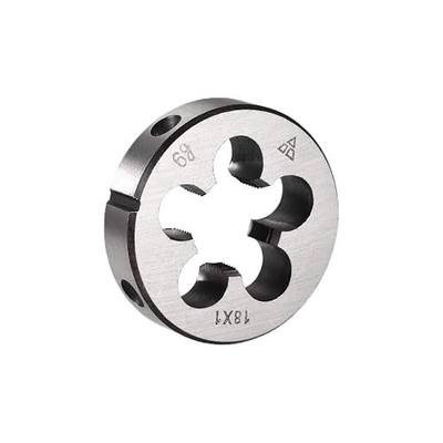 uxcell M18 X 1 Metric Round Die, Machine Thread Right Hand Threading Die, Alloy Steel Screw Thread Cutting Die