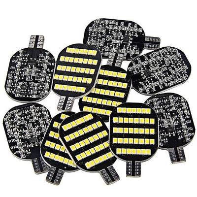 GRB Super Bright 921 LED Bulbs for RV Indoor Lights Camper Trailer Motorhome Marine Boat Dome Interior Light (Pack of 10, 6000K White)