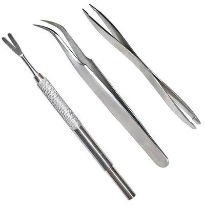 3 Pack Tick Remover Tool Set Stainless Steel Tick Remover Kit for Cats and Dogs