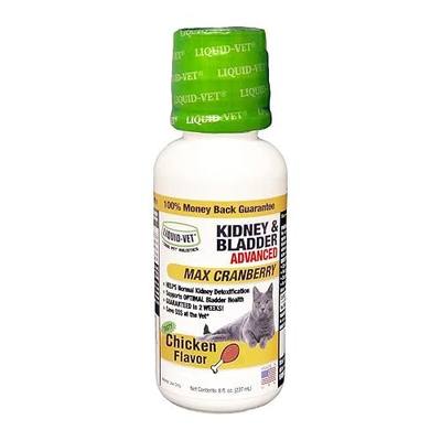 LIQUID-VET Feline Kidney & Bladder Advanced Formula, Chicken Flavor, 8 oz