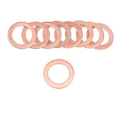 14x20x1.5mm Copper Crush Washer Flat Ring Seal Gasket Fitting M14(30Pcs)