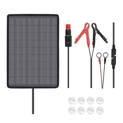 Renogy 10W Solar Panel Car Battery Trickle Charger & Maintainer