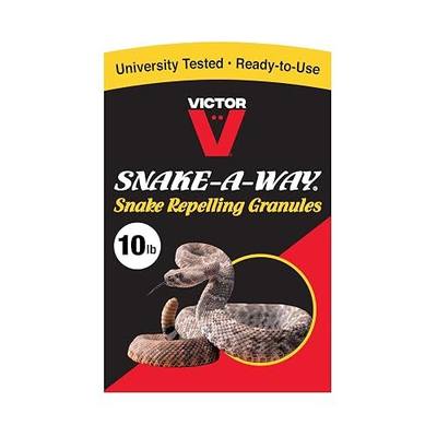 Victor Snake-A-Way Outdoor Snake Repellent Granules for Yard, 10 lb Bag | EPA-Registered Pest Control, Repels Venomous and Non-Venomous Snakes up to 1.25 Acres, Lasts 2-3 Months After Application