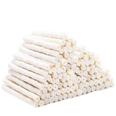 MON2SUN Dog Treats, 5 Inch Natural Flavor Rawhide Twist Sticks, 25.4 oz | 120 Count Pack, Thin Stick Shape, No Artificial Colors, Teeth Cleaning, Suitable for Puppy and Small Dogs, Daily Reward Use