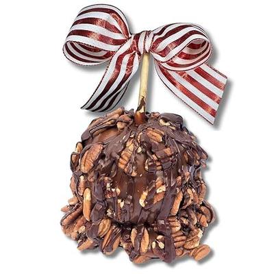 TV's Deli & Diner Gourmet Jumbo Caramel Apple | Caramel, Toasted Pecans & Dark Chocolate | Handmade & Freshly Prepared (Pecan Dark Chocolate)