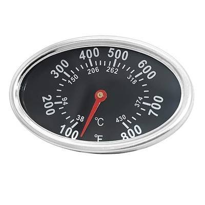 Grill Lid Thermometer Temperature Gauge Replacement for Nexgrill 720-0830H, 720-0888, 720-0697, Heat Indicator for Charmglow 810-7310-S,720-0234, Brinkmann 810-3821-S 810-9425-W and Other Grill Model