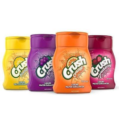 Crush, Variety Pack, Liquid Water Enhancer – New, Better Taste (4 Bottles, Makes 96 Flavored Water Drinks) 1.62 Fl Oz (Pack of 1)