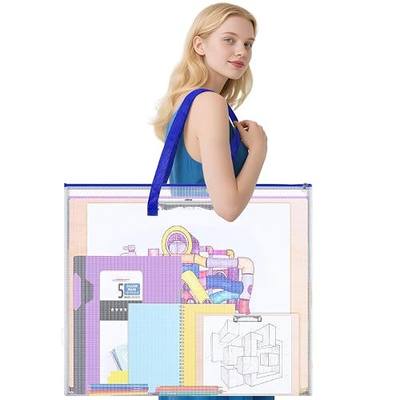 AKAYOK Bulletin Board Poster Storage Bag, Art Portfolio Bag, Portfolio Folder for Artwork, Artwork Storage Case for Poster, Bulletin Board, Scrapbook, Keepsake and Teaching Materials (26'' x 20'')
