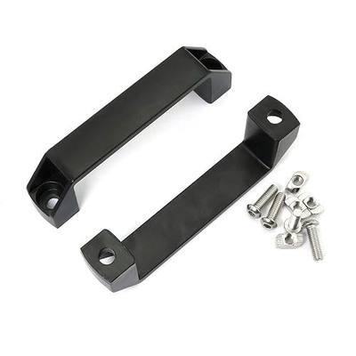 2-Pack Black Aluminium Alloy Handle Rectangular Industrial Pull Handle for 30 Series Aluminum Extrusion Profile Accessories 120mm
