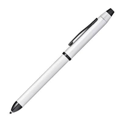 Cross Tech3+ Refillable Multi-Function Ballpoint Pen with Stylus, Medium Ballpen And Pencil, Includes Premium Gift Box - Brushed Chrome