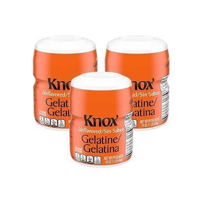 Knox Unflavored Gelatin - 1 lb - SET OF 3