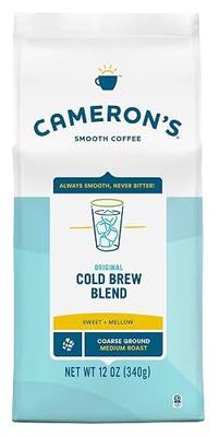 Cameron's Coffee Original Cold Brew Blend Coarse-Ground Coffee, Medium Roast, 100% Arabica, 12-Ounce Bag, (Pack of 1)