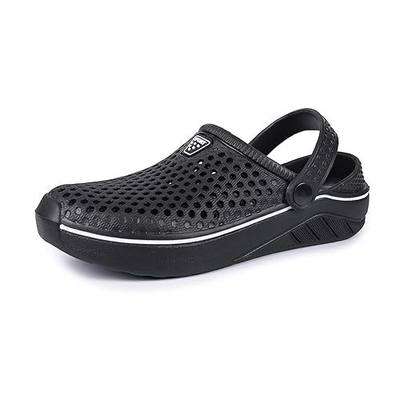 Womens Mens Bathroom Garden Non-slip Hole Breathable Lightweight Sandals Unisex Beach Quick Drying Sandals Couple Indoor/Outdoor Slippers