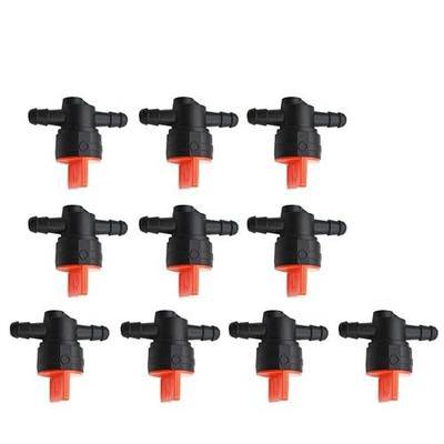 labwork 10PCS 1/4" Black and Red Straight in-Line Fuel Shut-Off/Cut-Off Valves Replacement for Briggs Stratton Replacement for John Deere Replacement for Toro 494768 493960