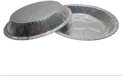 KitchenDance Disposable Aluminum Pie Pan - 11" Large Heavy Duty Aluminum Foil Disposable Pie Pans for Baking, Cooking, and Preparing Food, Nonstick Aluminum Pans, 2411 (10, Silver)
