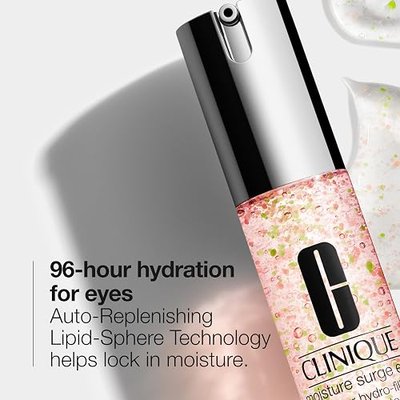 Clinique Moisture Surge Eye 96-Hour Hydro-Filler Concentrate Eye Gel + Mask | Hydrating + Brightening, 0.5 Fl Oz