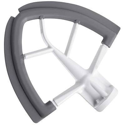 Flex Edge Beater for KitchenAid Tilt-Head Stand Mixer 4.5-5 Quart | Flat Beater Paddle with Flexible Silicone Edges Bowl Scraper, White