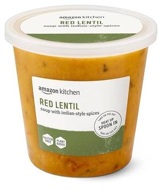 Amazon Kitchen, Red Lentil Soup with Indian-Style Spices, 24 oz