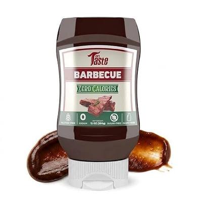 Mrs Taste Sugar Free BBQ, Zero Calories, Zero Sodium, Zero Sugar, High Fiber, Keto Friendly, Paleo Friendly, Condiments and Sauces (12 oz, BBQ)