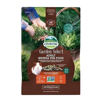Oxbow Garden Select Adult Guinea Pig Food, Pellets with Vitamin C, 8 lb | Non-GMO, Adult Guinea Pig Pellets, With Timothy, Orchard And Oat Hay, Vitamins And Minerals, High Fiber, Made in USA