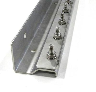 Strip Curtain Door Hardware - 304 Stainless Steel Strip Door Hanger, Universal Jamb or Wall Mount, Commercial Industrial use Plastic Strip Door Hanger- 3 Foot Section