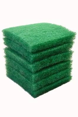 Green Coarse Filter Media, 2" Thick, 12" x 12" Pads, 6 Pack, Perfect for Aquariums, Ponds or Water Gardens, Made in USA
