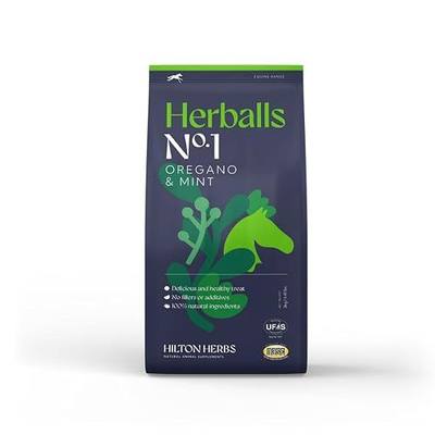 Hilton Herbs Herballs No. 1 Oregano & Mint Horse Treat, 4.4 lb Bag – Herbal Horse Treats, Healthy Horse Treats, Natural Equine Treats for Horse Nutrition, Wellness & Training