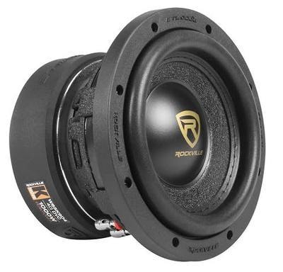 Rockville W65K9D2 6.5" 1000w Peak Car Audio Subwoofer Dual 2-Ohm Sub 250w RMS CEA Rated | CEA Rated, Cast Aluminum Basket, 4-Layer ASV Voice Coil, 66 Oz Magnet, Non-Pressed Paper Cone, Foam Surround, OFC Wire