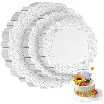 HAKSEN 108 PCS Paper Doilies, 6.5, 8.5 and 10.5 inch Lace Doilies for Tables, Round Paper Placemats for Party Table Cakes Dessert Trays Tableware Crafts Wedding and More